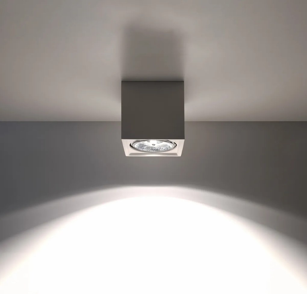 Stropné svietidlo Seida, 1x biele keramické tienidlo