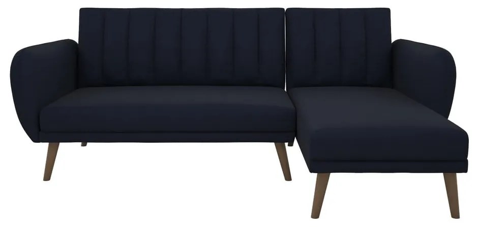 Tmavomodrá rozkladacia rohová pohovka Brittany - Novogratz