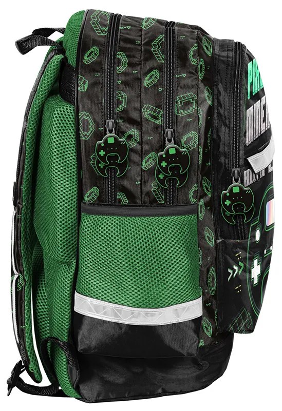 Školský batoh trojkomorový 42 x 29 x 16 cm PASO PP23HL-116 - Game