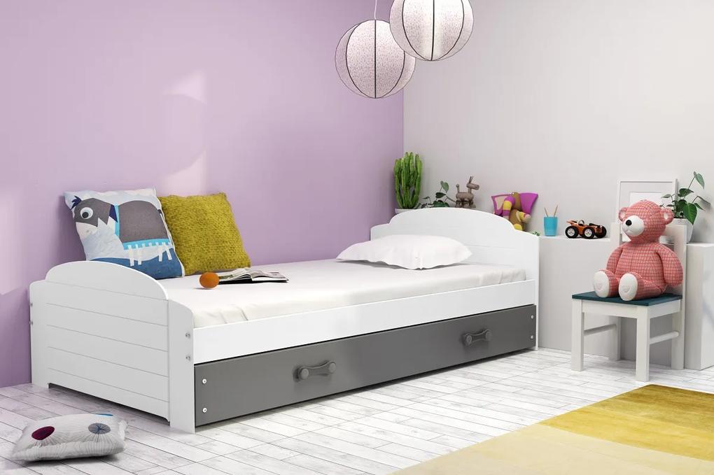 Detská posteľ LILI Farba: Biela - grafit