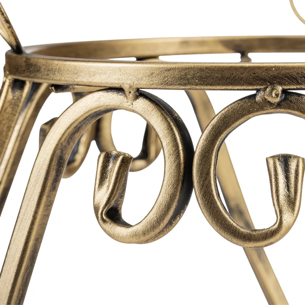 STOJAN NA KVETINÁČ FIORINA 44,5X31 CM ZLATÁ