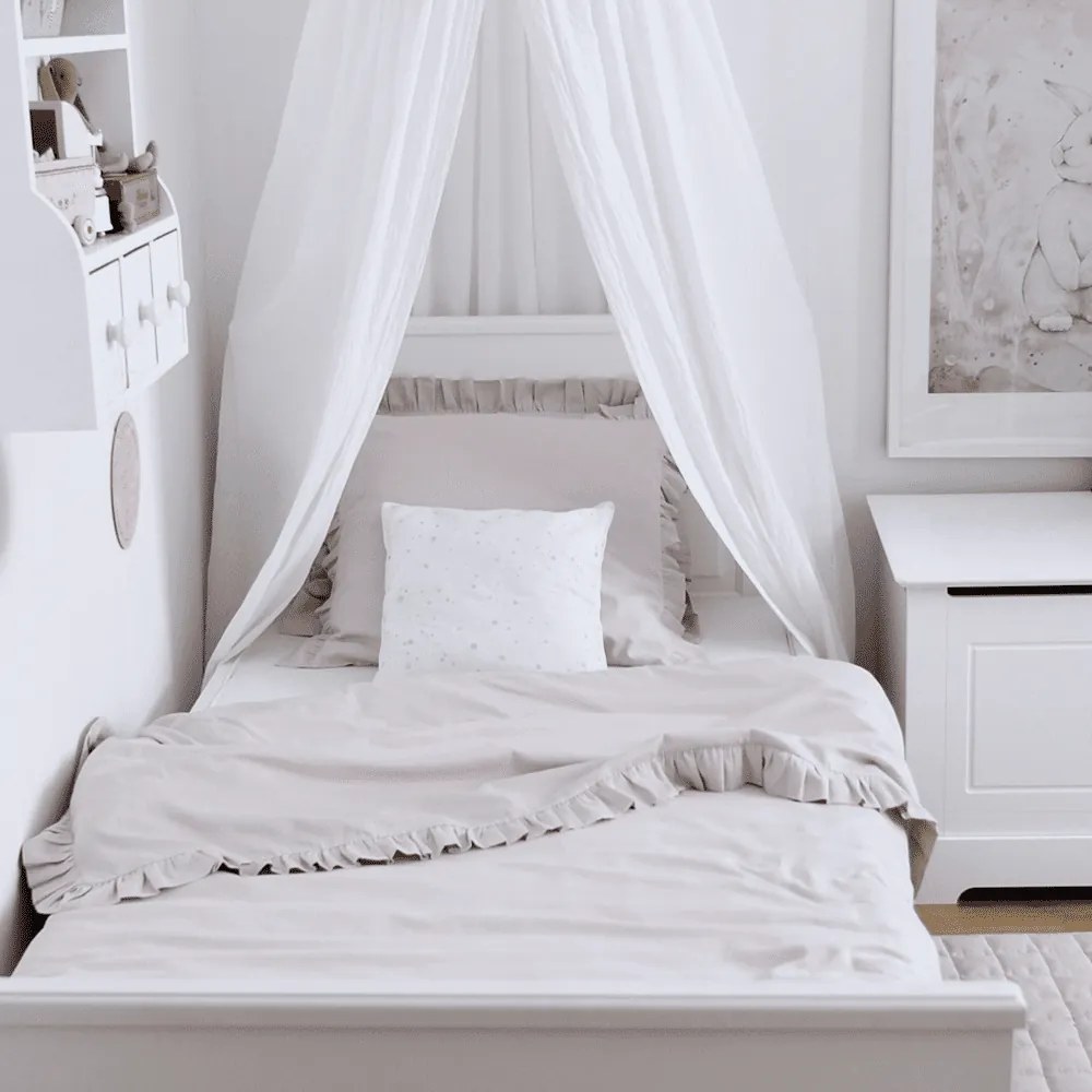 Posteľná bielizeň s volánom – púdrovo ružová Margaret od 140x200 cm 140x200 cm