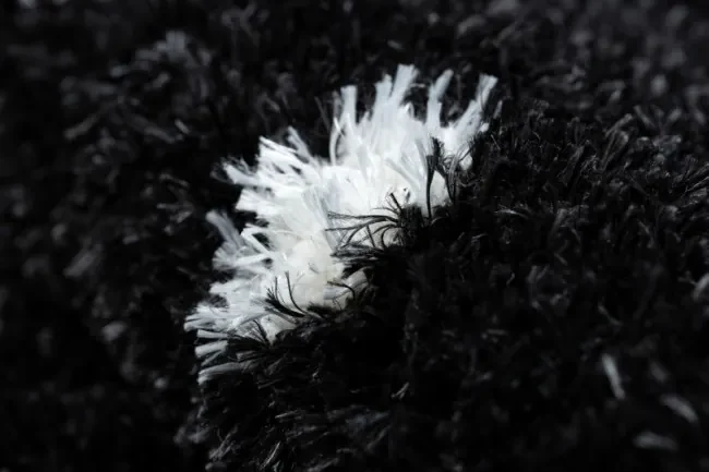 Koberec Shaggy FLUFFY 2370 antracitový / biely