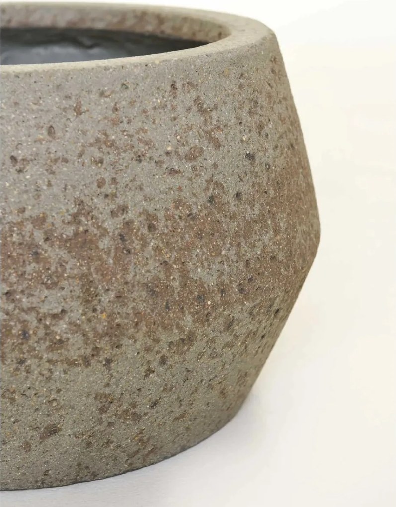 Moderný kvetináč BRIGATA, vláknocement, 36x22 cm, sivý