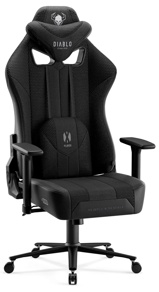 Látkové herné kreslo Diablo X-Player 2.0 Normal Size, čierne