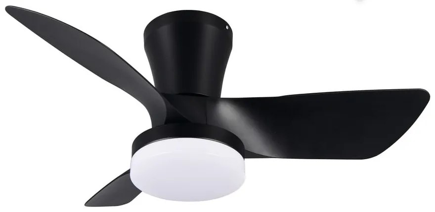 Čierne LED stropné svietidlo Randers – Reality