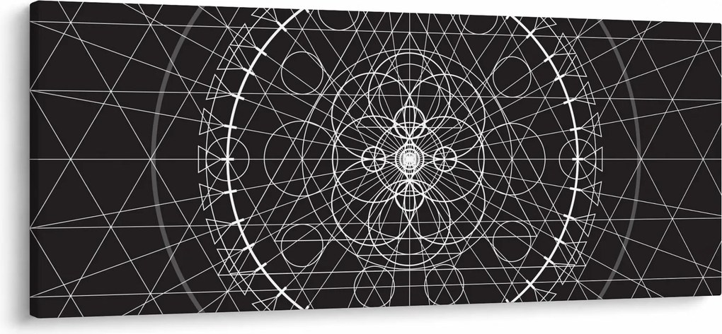 Obraz - Abstrakcia hodín (120x50 cm)