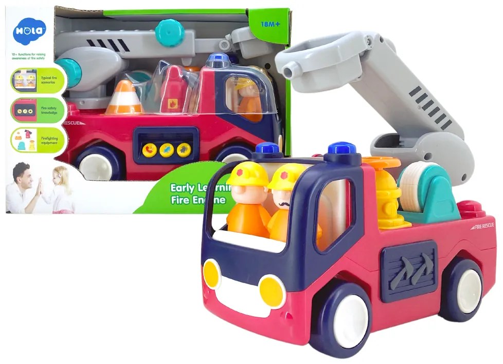 Lean Toys Interaktívne hasičské autíčko pre najmenších