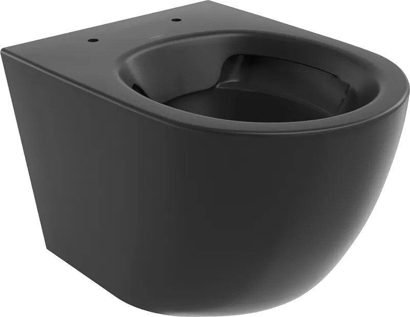 Mexen Lena miska wc Rimless, čierna matná - 3322XX85