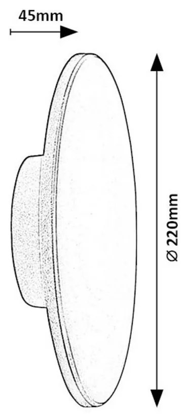 Rabalux 77152 vonkajšie nástenné LED svietidlo Rust, 15W, IP65, sivá