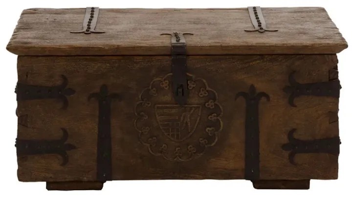 furniture-nabytek.cz - Masívny konferenčný stolík Aladin z mangového dreva, voskovaný, hnedý – 92×70×40 cm