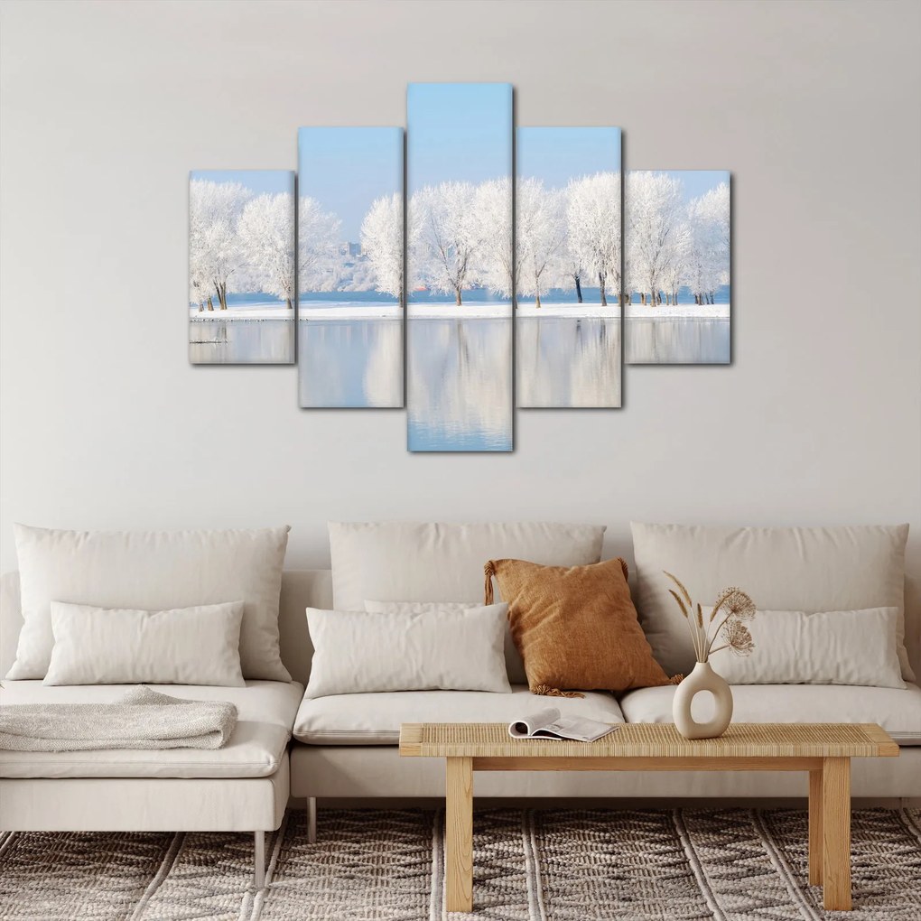 Obraz zimnej krajiny (150x105 cm)