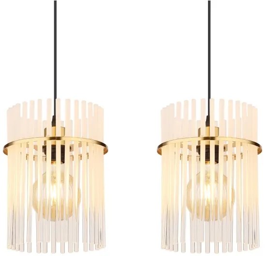 Globo 15698-4HM - Luster na lanku GORLEY 4xE27/60W/230V zlatá