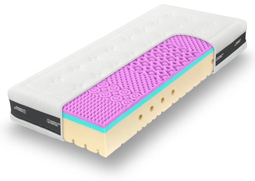 TROPICO/Hilding Anders Ortopedický matrac Tropico SUPER FOX CLOUD - 90x210 cm | akce 1+1 (2ks) | 20 cm | WELLNESS (s masážní profilací)