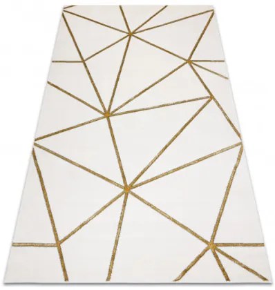 Koberec EMERALD exkluzívny 1013 glamour, styl geometrický krémový / zlatý