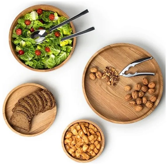 Continenta C4135 - Drevená miska 38x5,4 cm dub