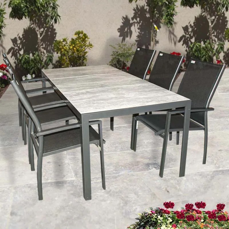 Doppler BERGAMO EXPERT - hliníková sedacia súprava 6+1