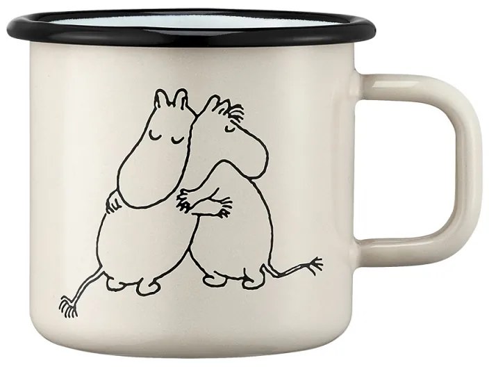 Hrnček 80. výročie Moomin 0,37l, smalt / béžový