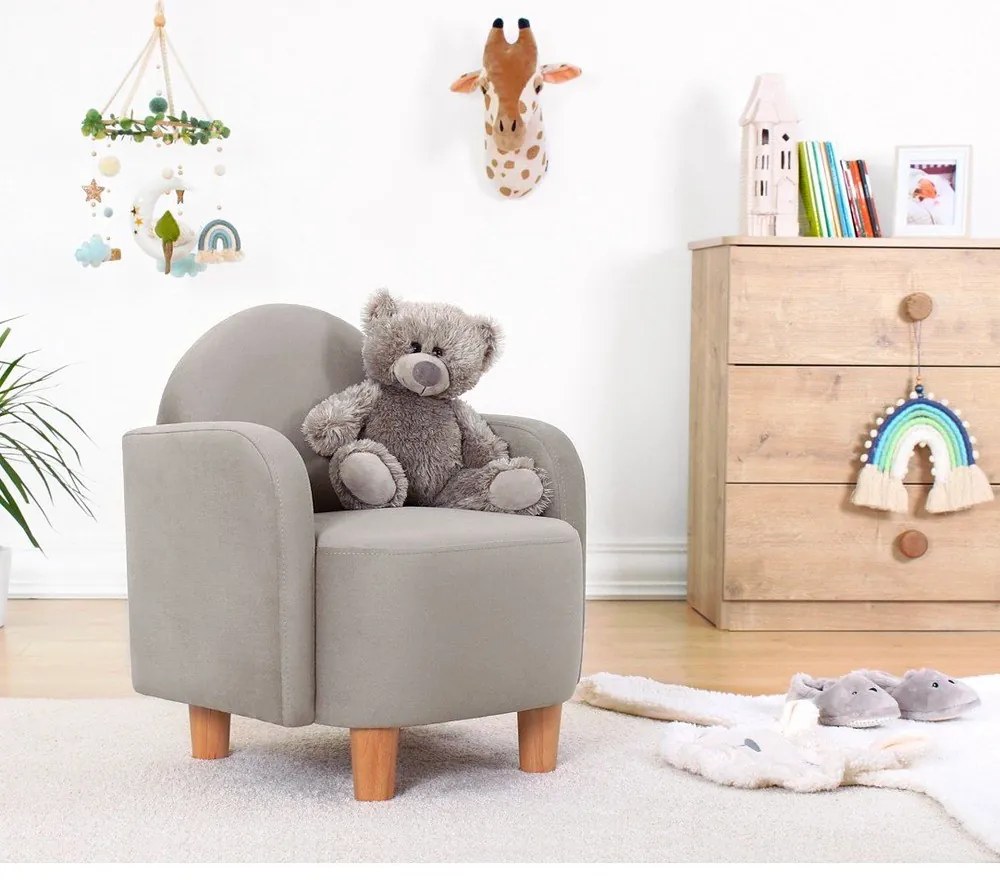 Sivé detské kresielko Nock – Artie