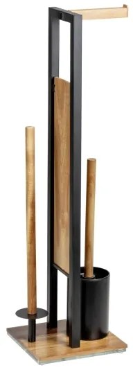 WENKO 25784100 - WC súprava RIVALTA 18x70 cm hnedá/čierna