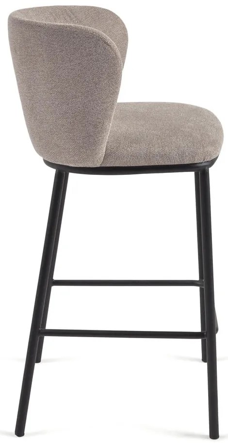 Svetlohnedá barová stolička (výška sedadla 65 cm) Ciselia – Kave Home