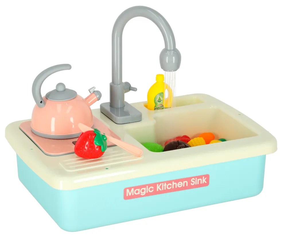 KIK Detské umývadlo s príslušenstvom XXL modré