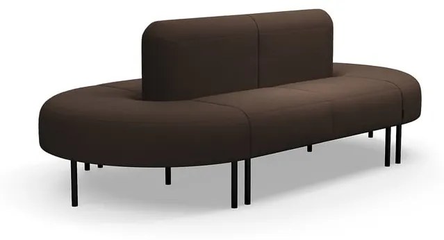 Pohovka VARIETY, 360° sedenie, látka Blues CSII, tmavohnedá