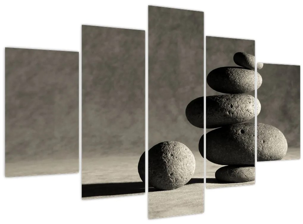 Obraz - Šedé kamene (150x105 cm)