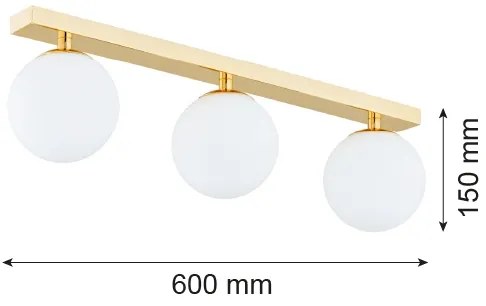 Argon 1414 - Kúpeľňový prisadený luster FLAVIO 3xE14/7W/230V IP44