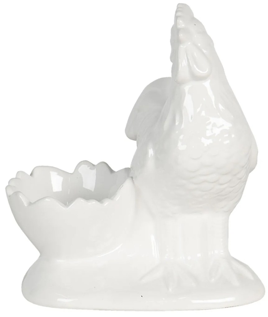 Držiak na vajíčko v tvare škrupiny sa sliepočkou - 11*9*13 cm