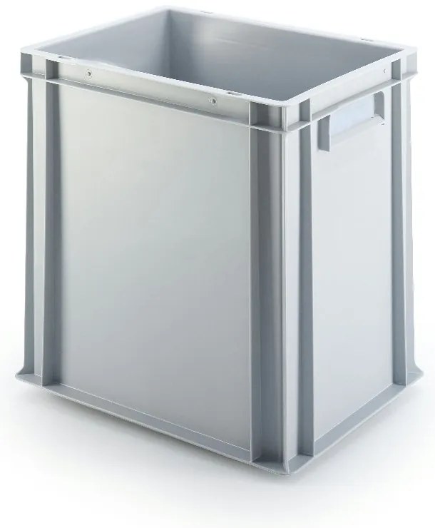 Sada 4 kusov - UNISTA Euro prepravka s uzavretými rukoväťami 43-400 - sivá