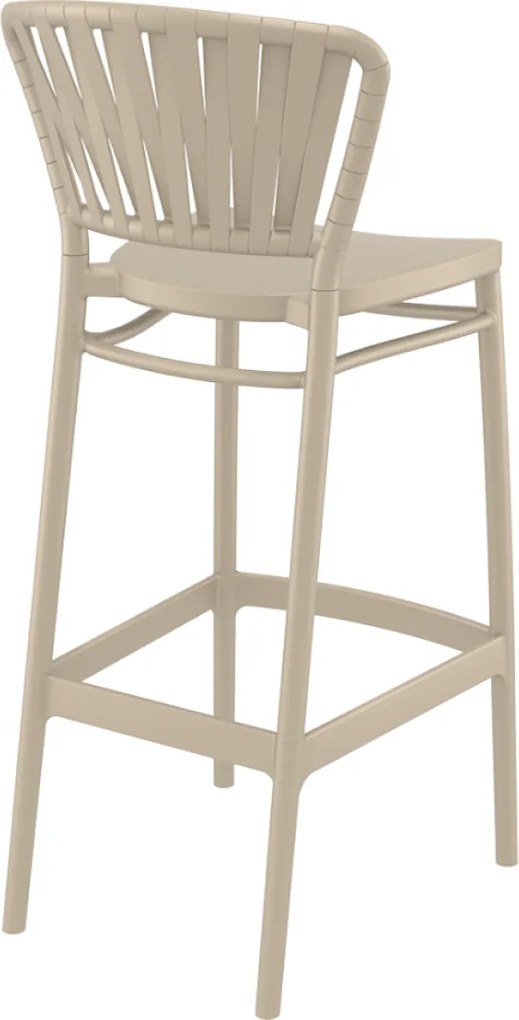 PORTOFINO BAR 75 záhradná barová stolička taupe