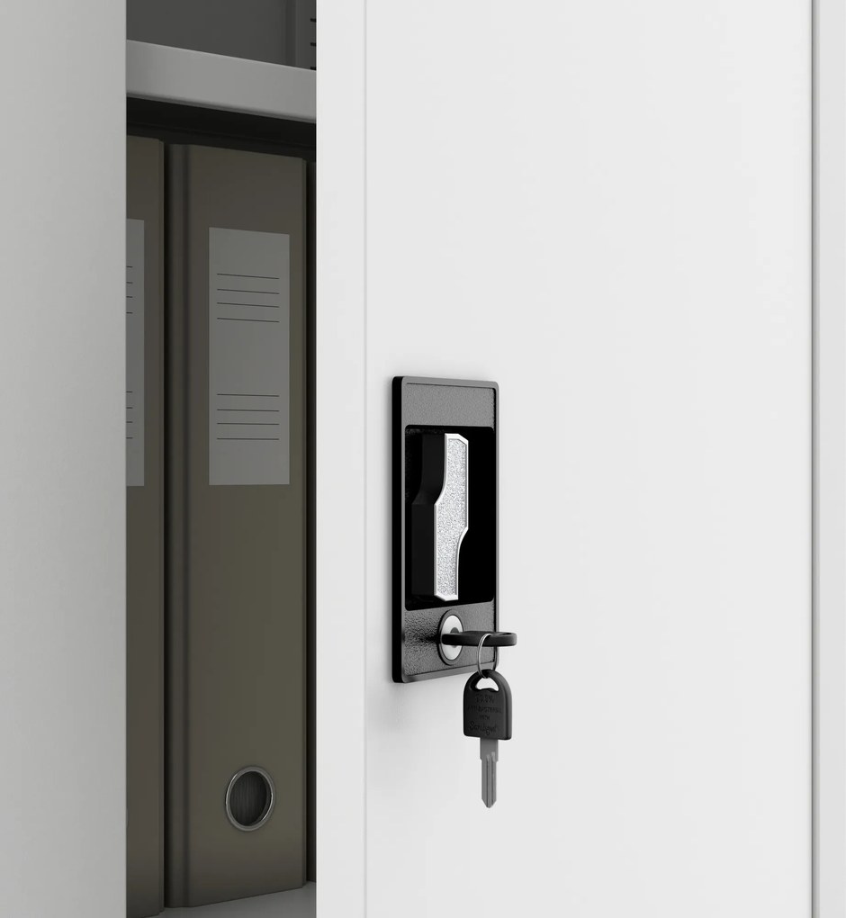 Hospodárska skriňa uzamykateľná biela DAWID D600 900 x 1850 x 600 mm