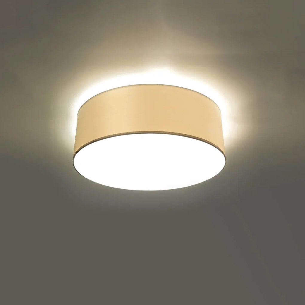 Stropné svietidlo Arena, 1x biele plastové tienidlo, (biely plast), (fi 25 cm)