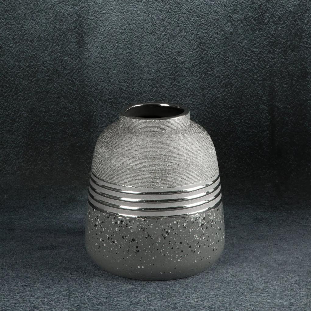 Dekoračná váza NELI 18x20 CM STRIEBORNÁ