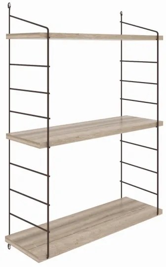 Nástenná polica ARMONI 85x72 cm hnedá