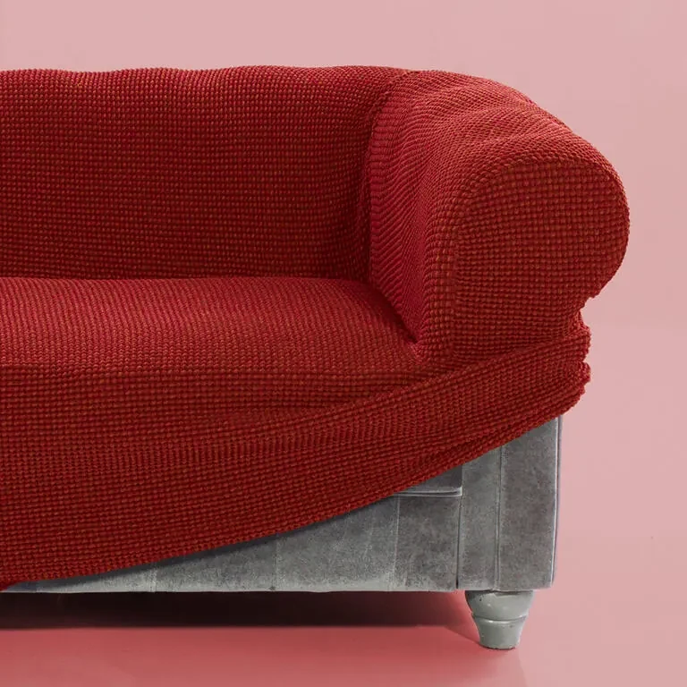 Super strečové poťahy NIAGARA tehlová relaxačné kreslo (š. 70 - 90 cm)