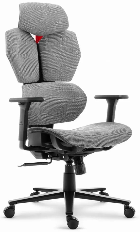 Ergonomická textilná otočná kancelárska stolička - HC-1010 Grey