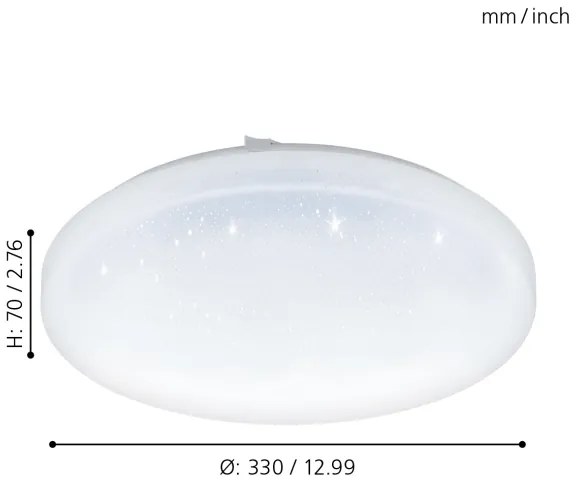 Eglo 97878 - LED Stropné svietidlo FRANIA-S LED/17,3W/230V