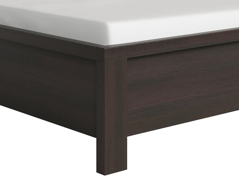 Manželská posteľ 140 cm BRW Kaspian LOZ/140 (wenge). Akcia -30%. Vlastná spoľahlivá doprava až k Vám domov. 798875