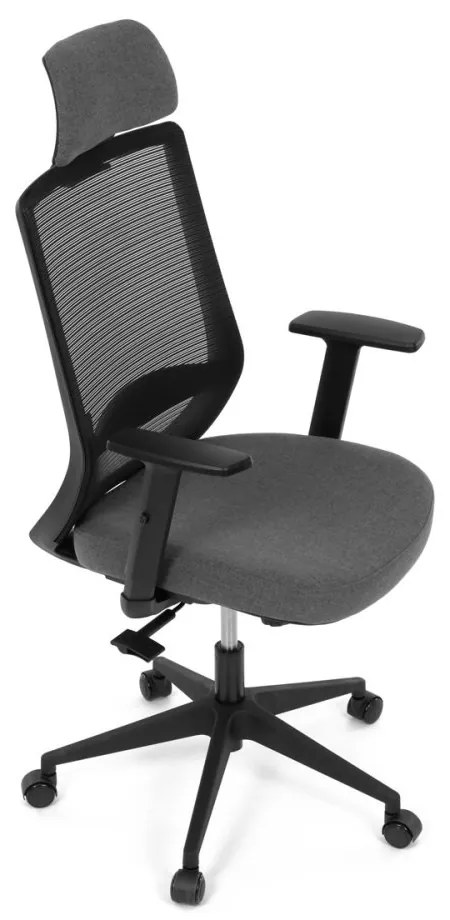Kancelárska ergonomická stolička SENA — látka, čierna