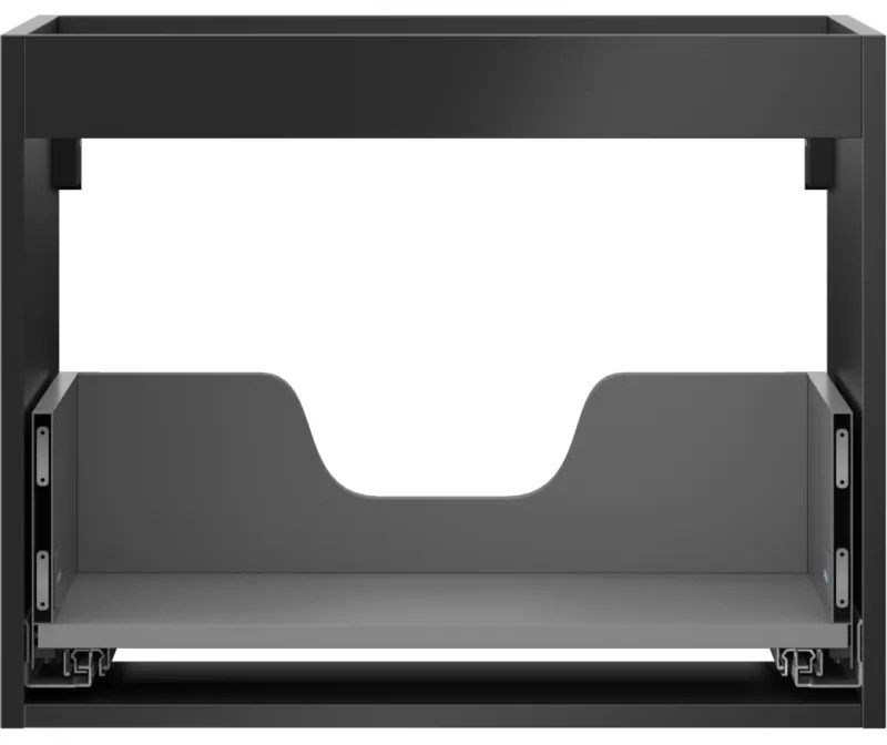 Mexen Box-A, závesná skrinka 60 cm, 1 zásuvka, čierna matná, 91AX0-0600-470-1-71
