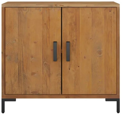 vidaXL Komoda hnedá 75x35x70 cm masívna recyklovaná borovica-