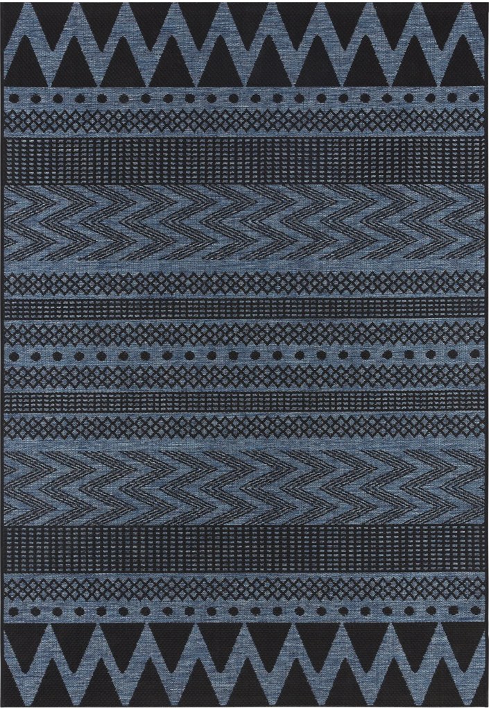 Bougari - Hanse Home koberce Kusový koberec Jaffa 103879 Azurblue/Anthracite - 140x200 cm