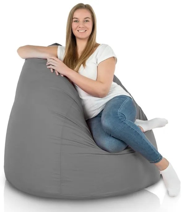 Sedací vak BAG Sako XXL Nylon vodeodolný - 18.Tm. Sivý