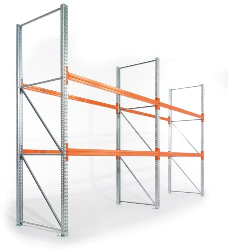META Paletový regál 4400x2700x800 mm, 3 poschodia, prístavný