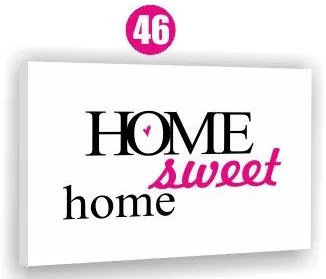 Moderný obraz na plátne 30x40 cm CITÁTY - HOME SWEET HOME