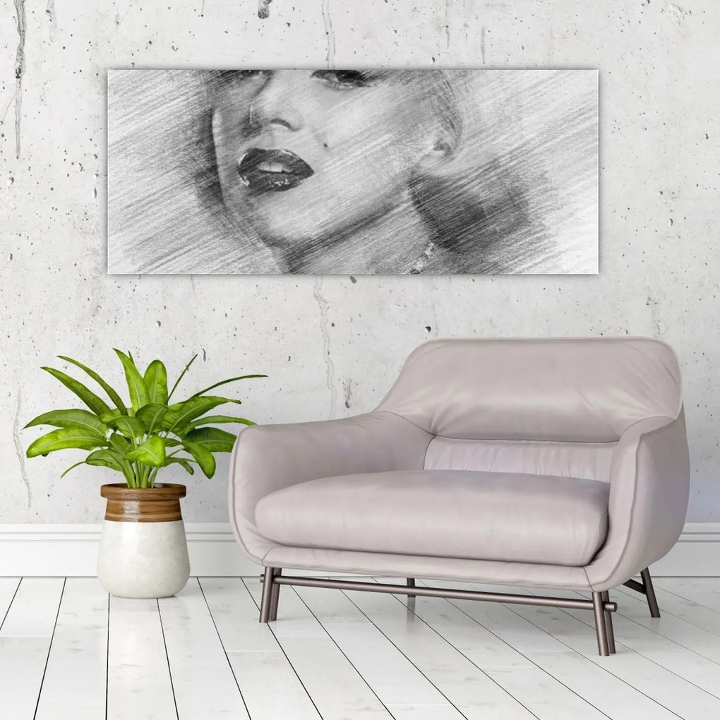 Obraz - Portrén Merilyn Monroe (120x50 cm)