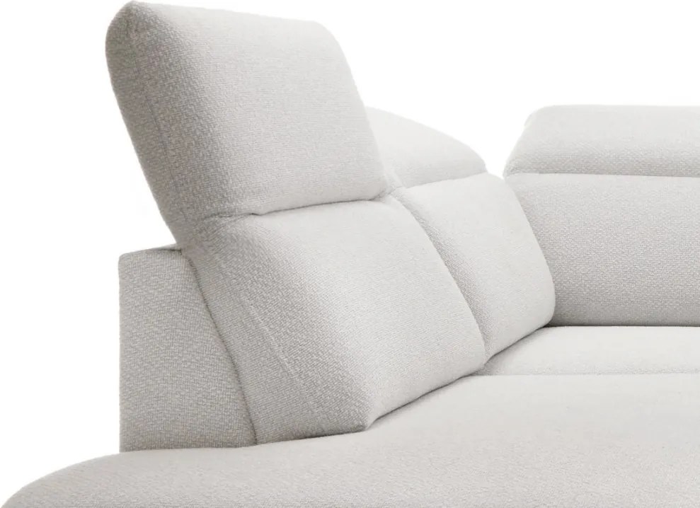 Rohová sedacia súprava Sienna 2, svetlo šedá látka, ľavý roh