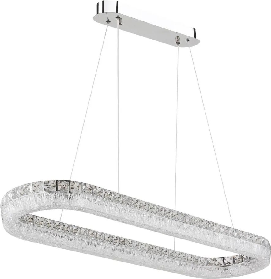 Globo 67387-40 - LED stmievateľný luster na lanku LAUREL 40W/230V číra+DO